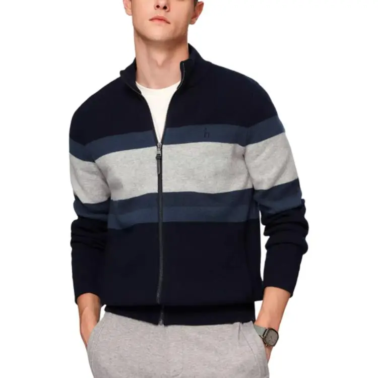 HAZZYS Sweater Men's Dark Navy Blue-2