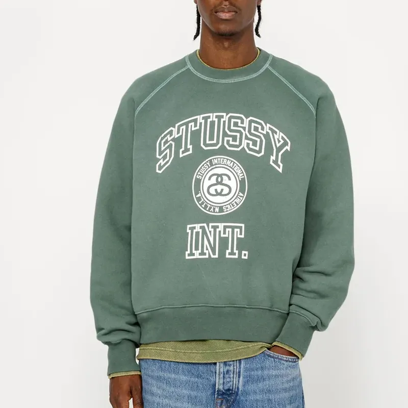 Stussy Overlock Varsity Raglan Crew-5