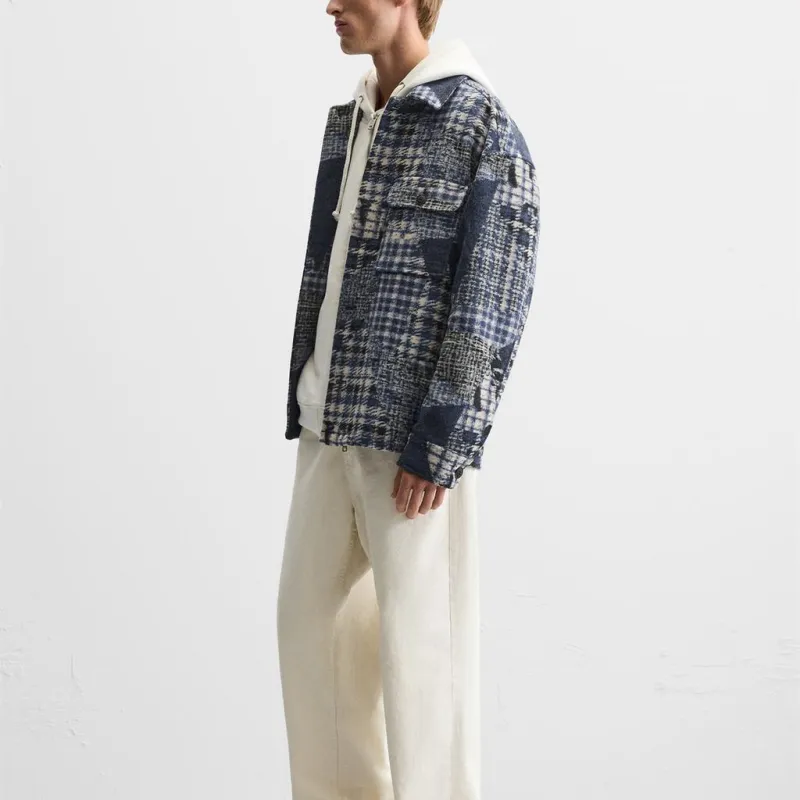 ZARA Jackets Men Blue-4