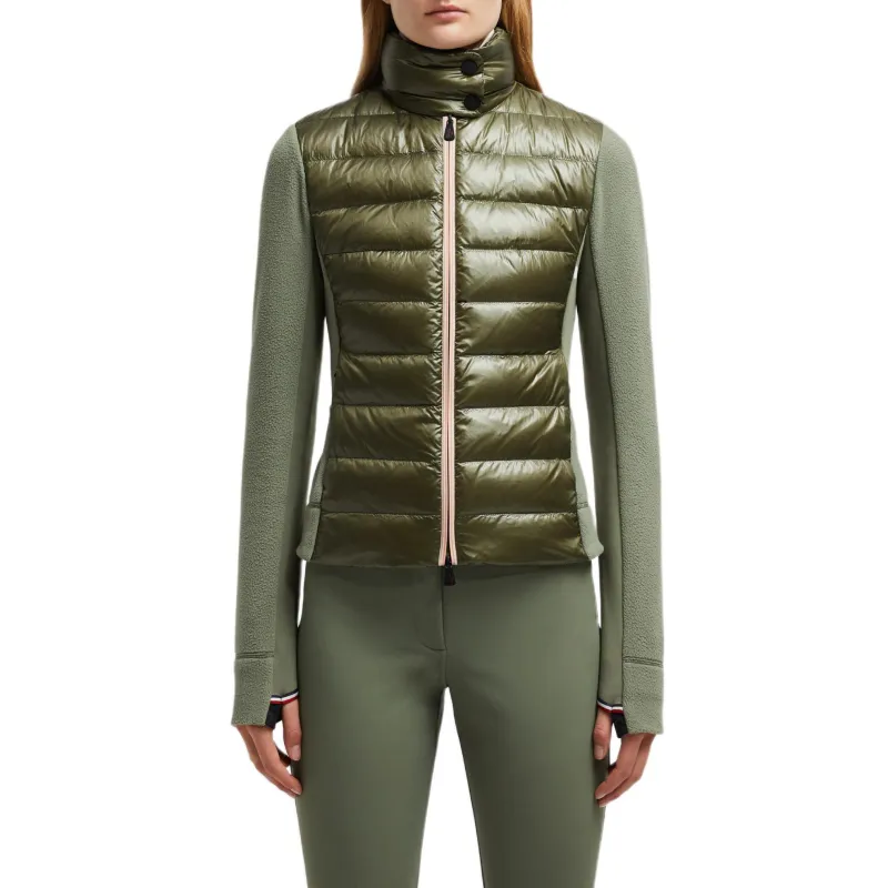Moncler Zip-Up Knit Padded Sweatshirt-1