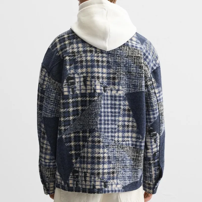 ZARA Jackets Men Blue-3