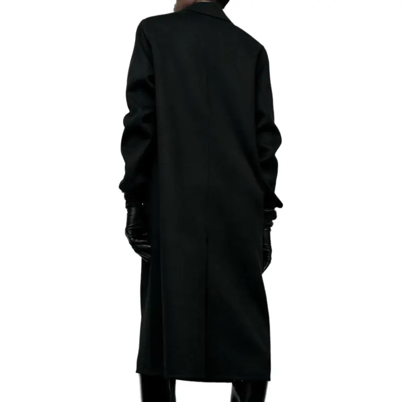 ZARA Coats Women's Black-3
