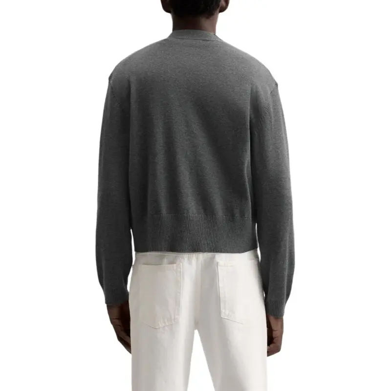 ZARA Sweater Men's Zebra Print Gray-3