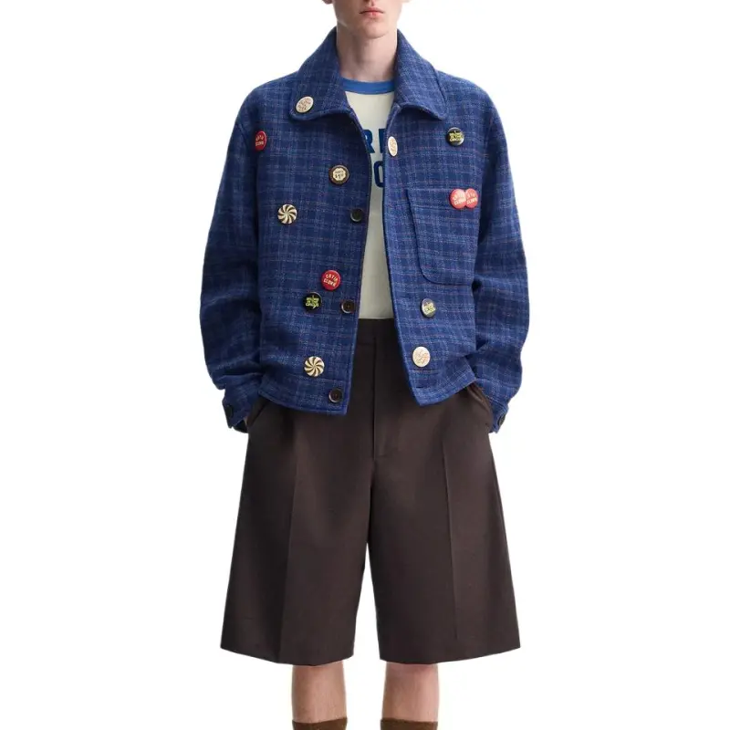 ZARA x HARRY LAMBERT Jackets Coats Men's Dark Blue-1