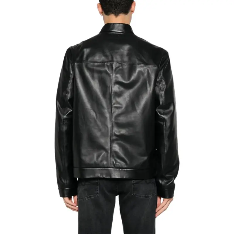 Calvin Klein Zip up Leather Jacket-4