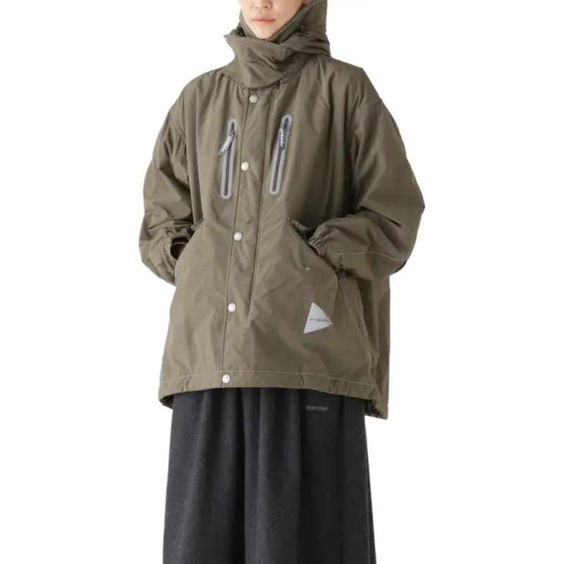 And Wander FW24 Jackets & Coats Unisex Khaki-2