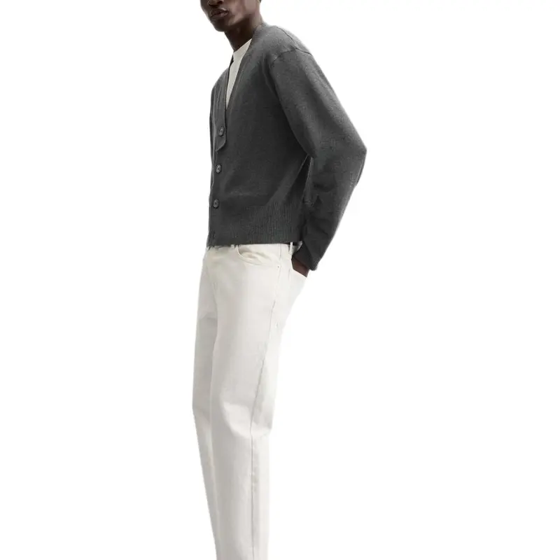 ZARA Sweater Men's Zebra Print Gray-4
