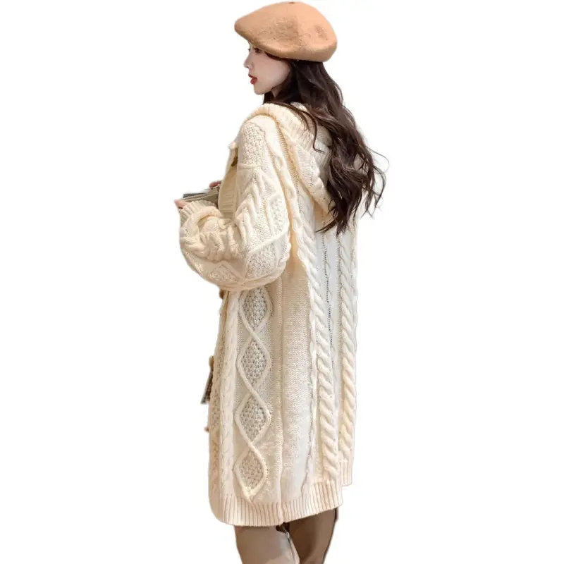 Tonlion Knitwear Women's Crescent White-2