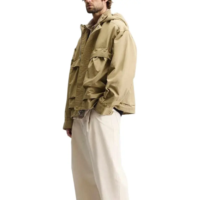 ZARA Jackets Coats Men's Olive Green-3