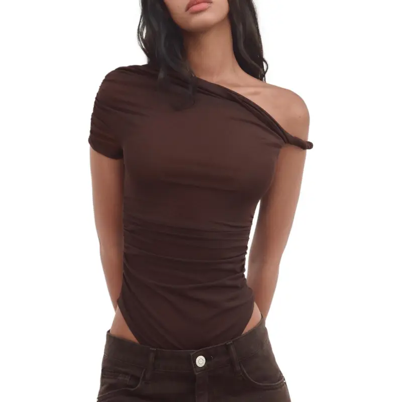 ZARA Bodysuits Women's Brown-4