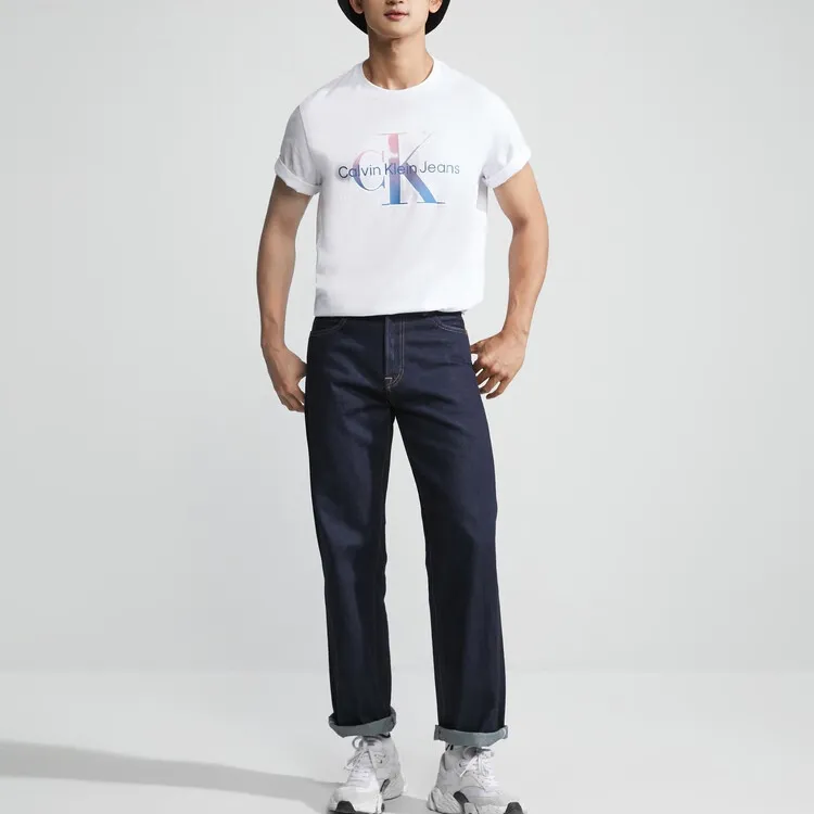 CALVIN KLEIN T Shirt Men's Moon White-1