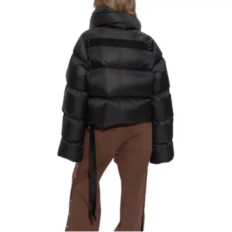 RICK OWENS Funnel Neck Jacket 'Black'-2