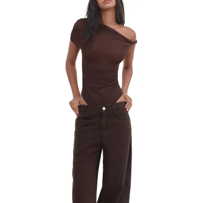 ZARA Bodysuits Women's Brown-2