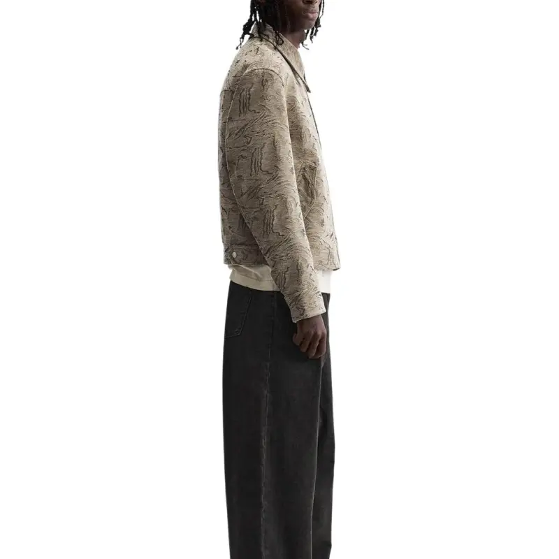 ZARA Jackets Men Beige-4