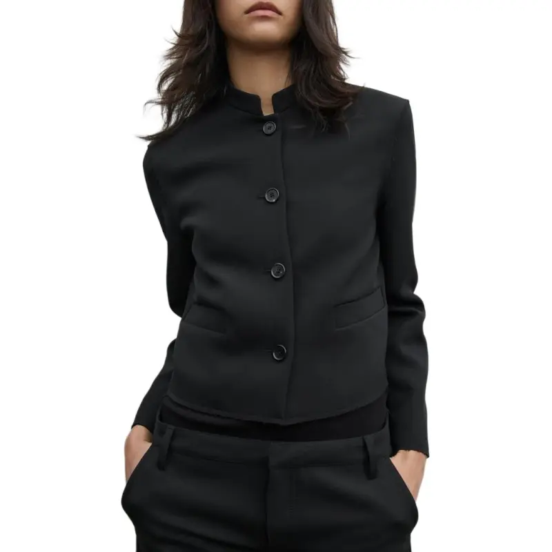 ZARA ZW Series Jackets & Coats Women's Black-3