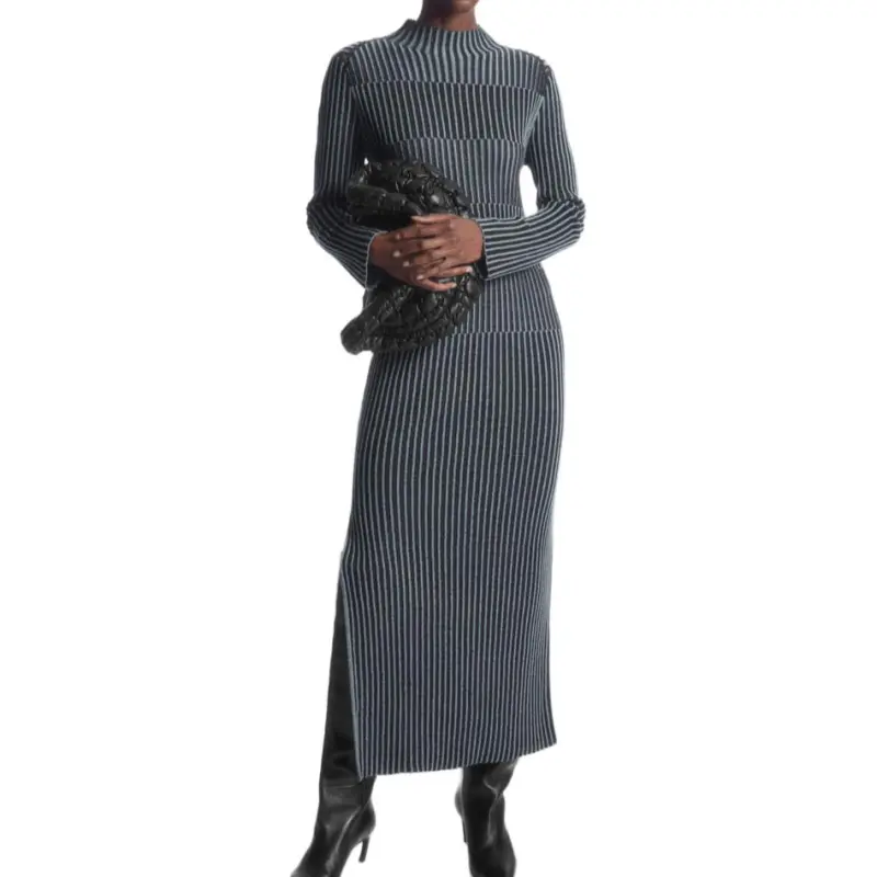 COS Long Sleeved Dresses Women's Blue-1