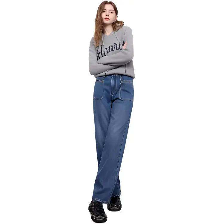 3COLOUR Jeans Women's Marine Blue-3