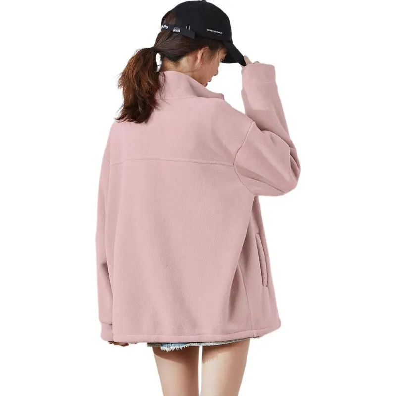 Tonlion Velvet feel Coat Women's Haze Pink-2