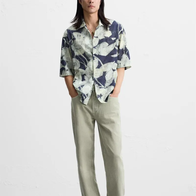 ZARA Shirts Men Indigo-2