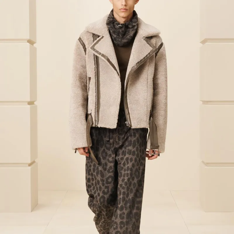 ZARA Velvet feel Coat Men's Dark Taupe-3
