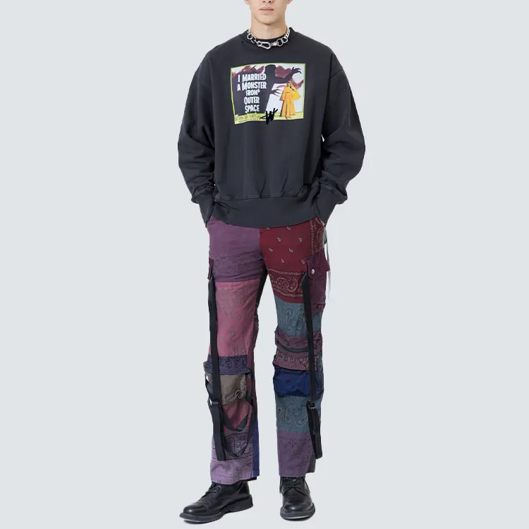 WE11DONE Sweatshirts Unisex Charcoal-2
