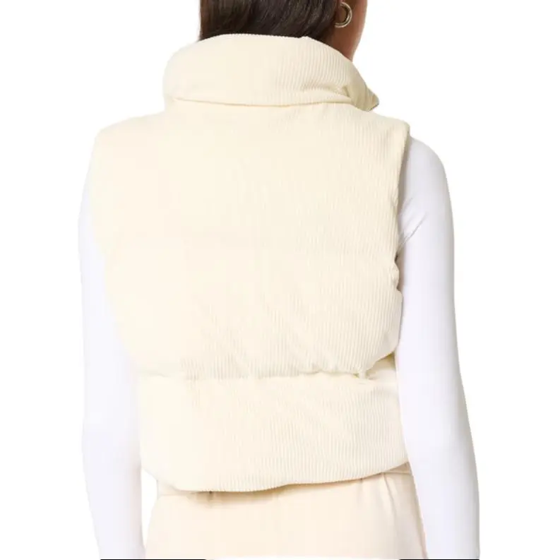 Hollister Vest Women's Beige Yellow-2