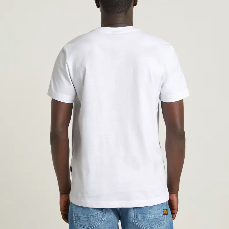 G STAR RAW T Shirts Men White-4