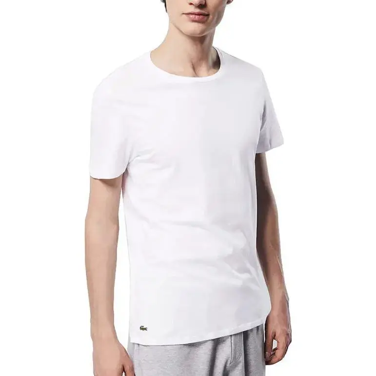 LACOSTE SS22 T Shirt Men's 1 Set 3 Pack White-1
