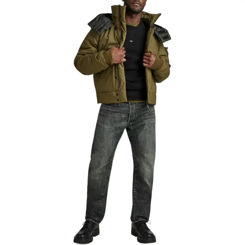 G STAR RAW Puffer Jacket Men's Dark Olive-1