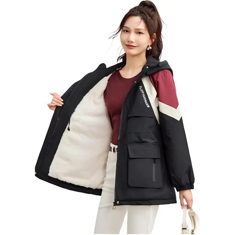 TERRE BLEUE Puffer Jacket Women's Black-6