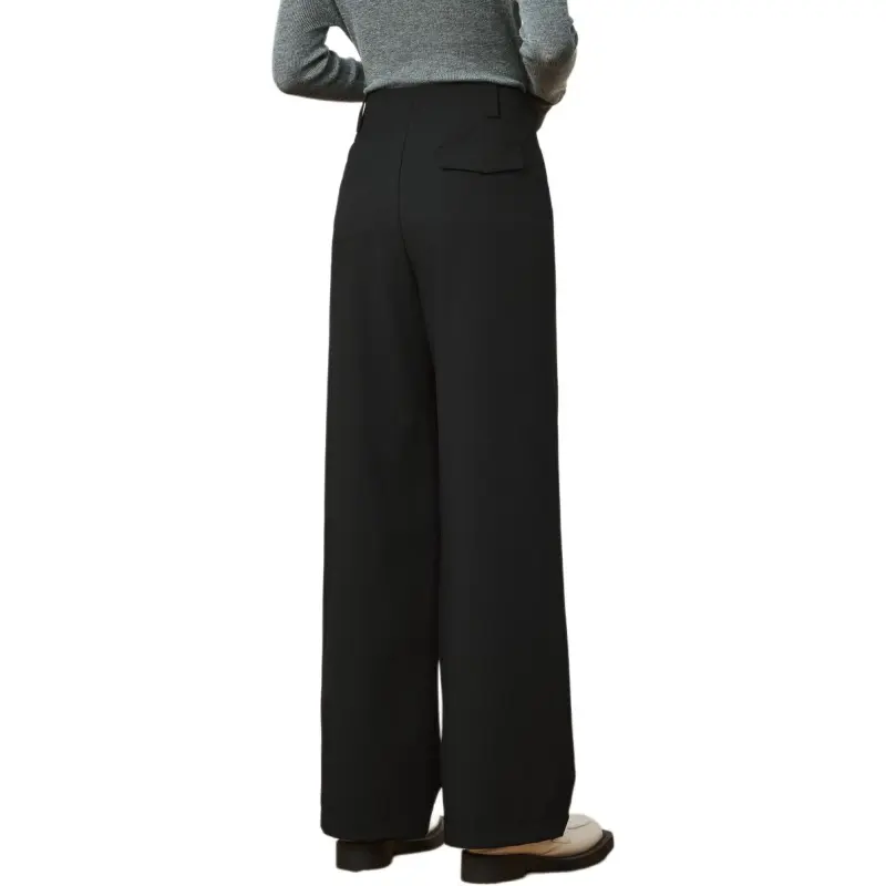 FENHONGMALI Casual Pants Women's Black-2
