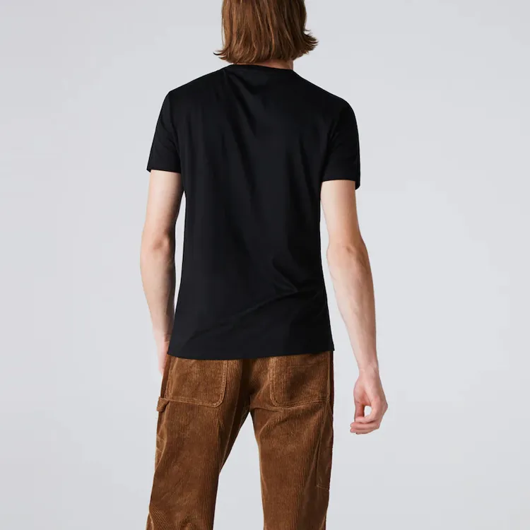LACOSTE Logo Patch Crewneck T Shirt-4