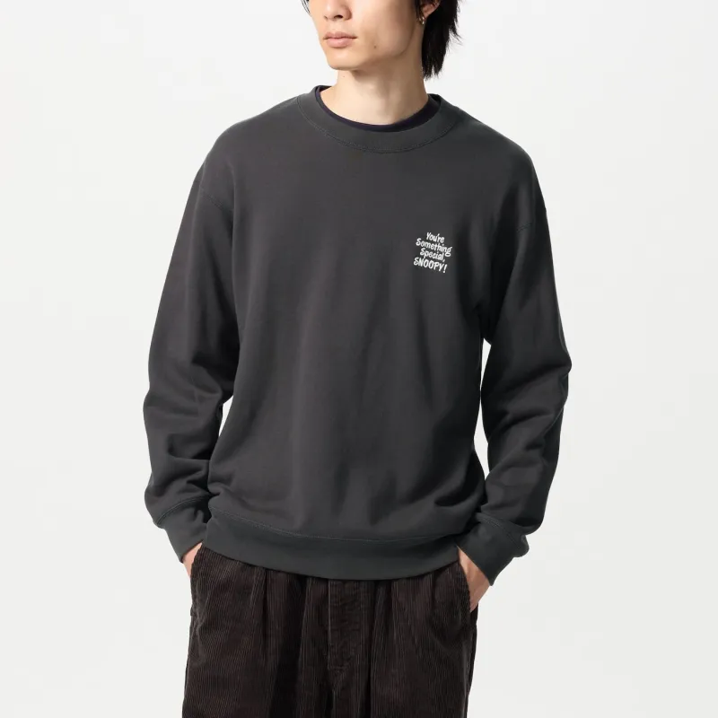 UNIQLO PEANUTS Collaboration Sweatshirt Unisex Dark Gray-2