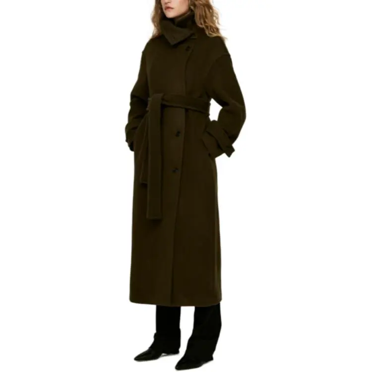 ARKET Coats Women's Khaki Green-1