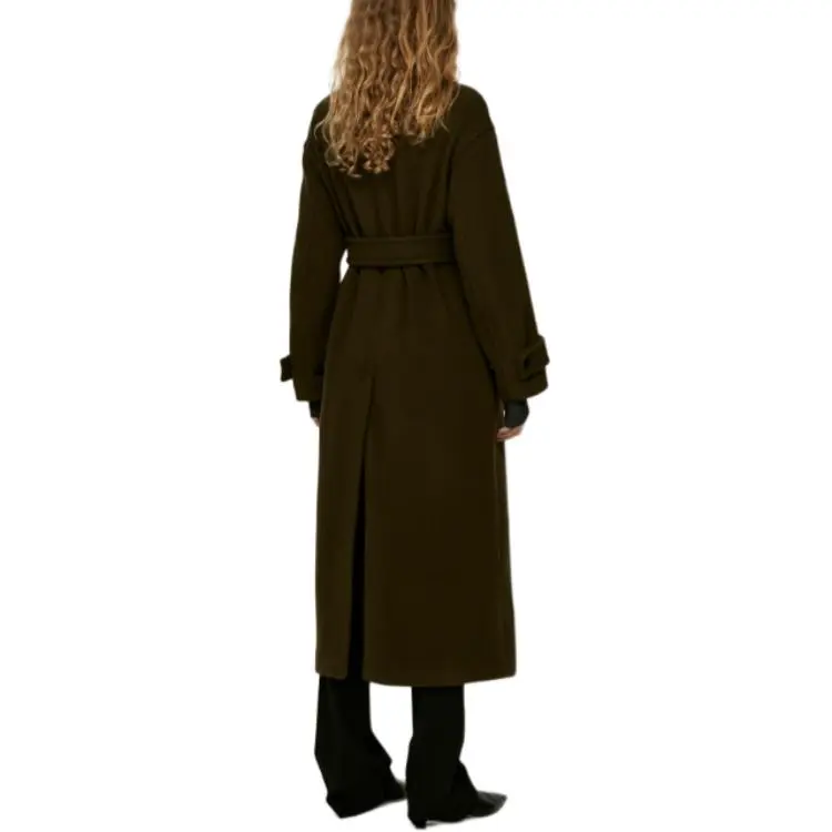 ARKET Coats Women's Khaki Green-3