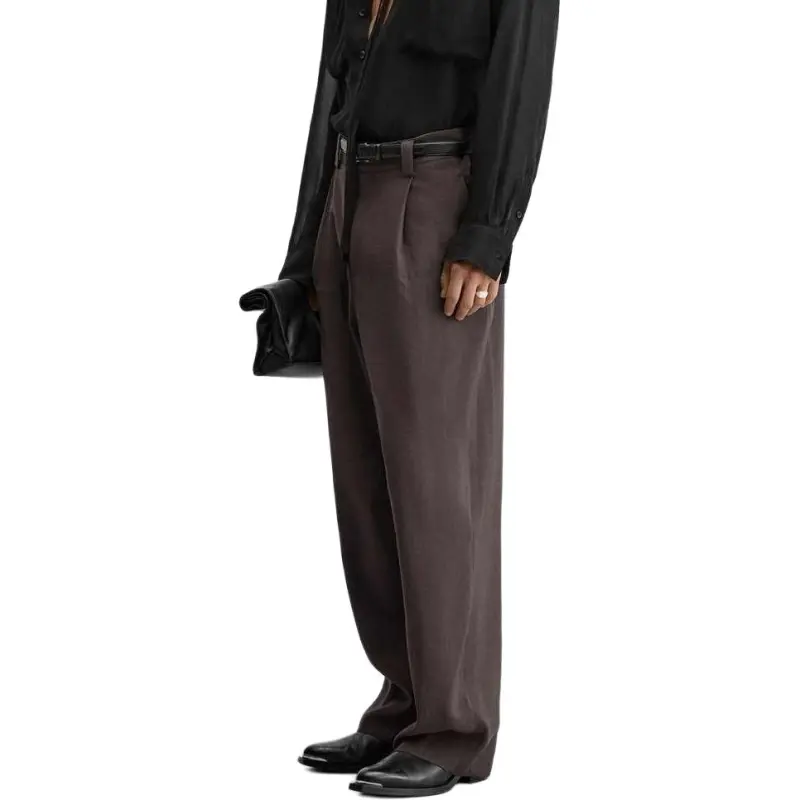 ZARA Suit Trouser Men's Dark Brown-3