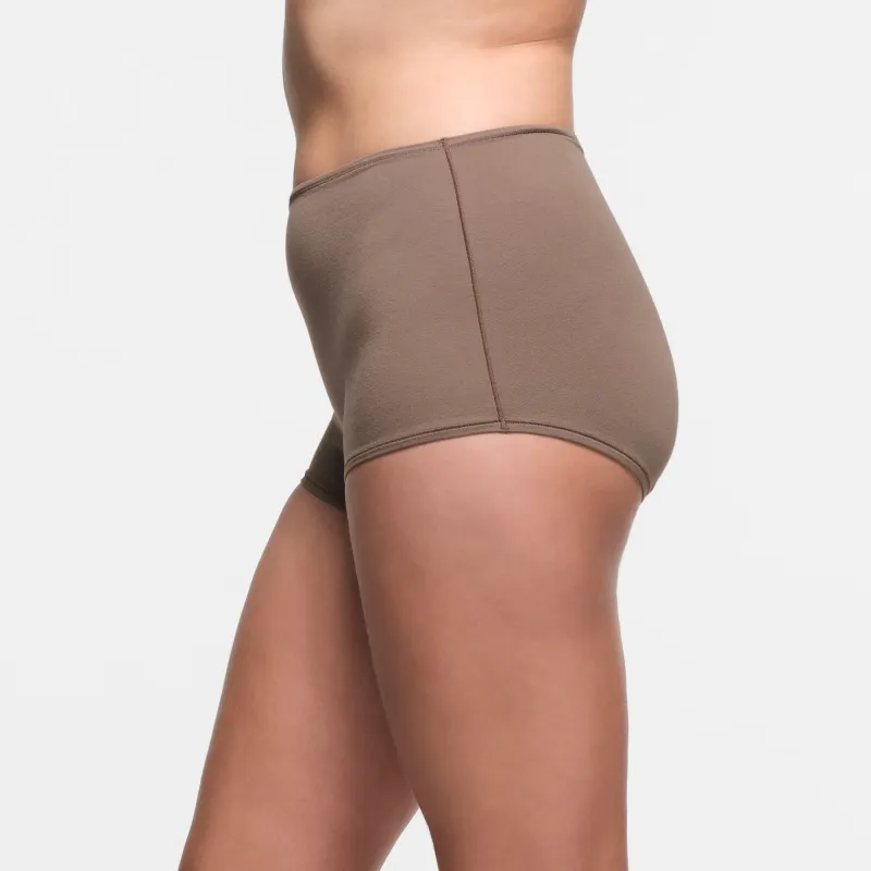 SKIMS COTTON JERSEY BOY SHORT Underpants Women's 1 Pack TRUFFLE/Truffle Color-2