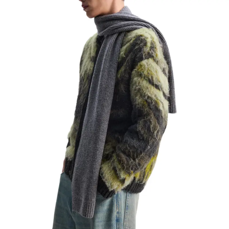 ZARA Sweaters Men Green-2