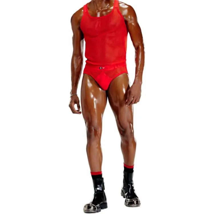 DIESEL X Savage X Fenty Fishnet Brief 'Formula Red'-1