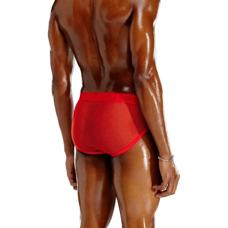 DIESEL X Savage X Fenty Fishnet Brief 'Formula Red'-2