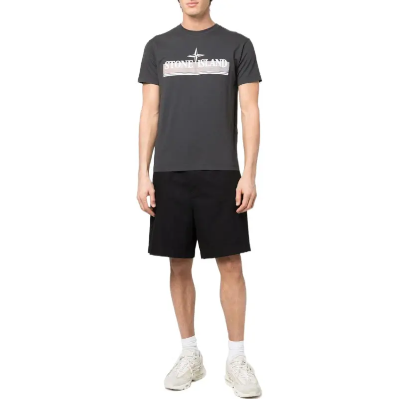 STONE ISLAND T Shirts Men Gray-2