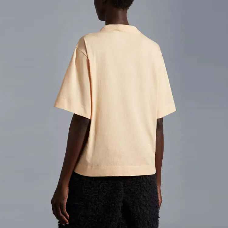 Moncler T Shirts Women's Yellow-2