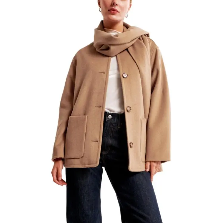 Abercrombie＆Fitch Coats Women's Brown-4