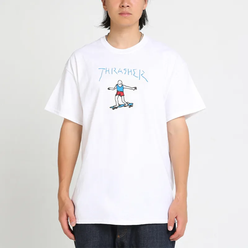 Thrasher T Shirts Unisex White-2