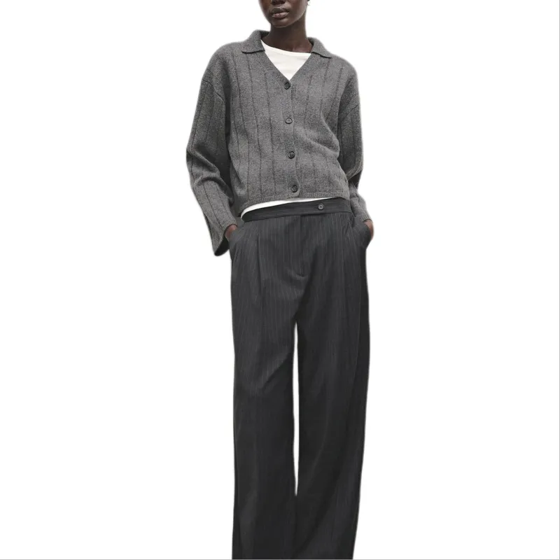 Massimo Dutti Knitwear Women's Gray-3