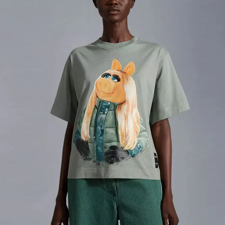 Moncler FW22 T Shirts Women's Green-1
