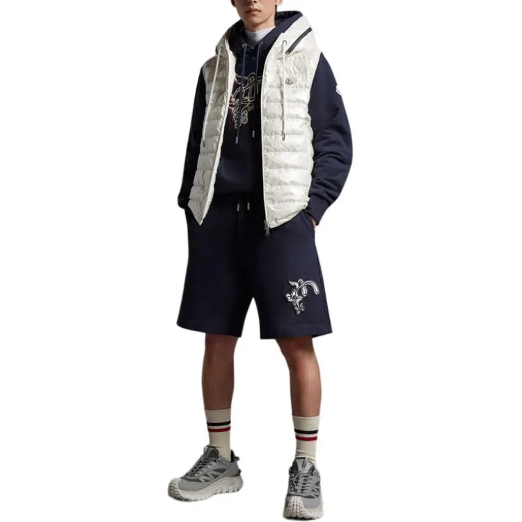 Moncler Casual Shorts Men Marine Blue-1