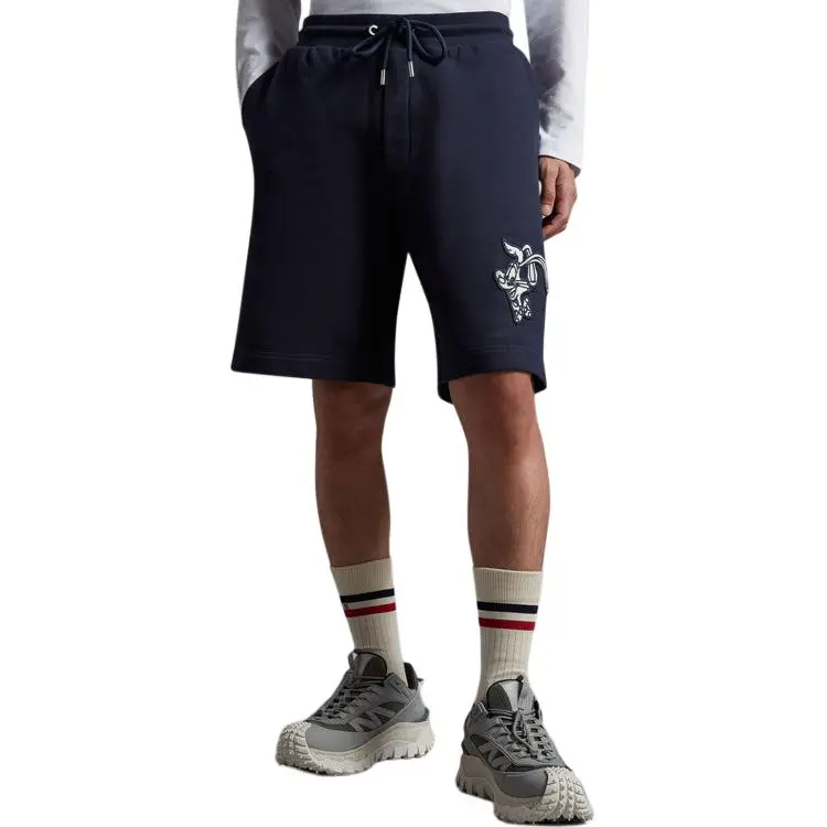 Moncler Casual Shorts Men Marine Blue-5