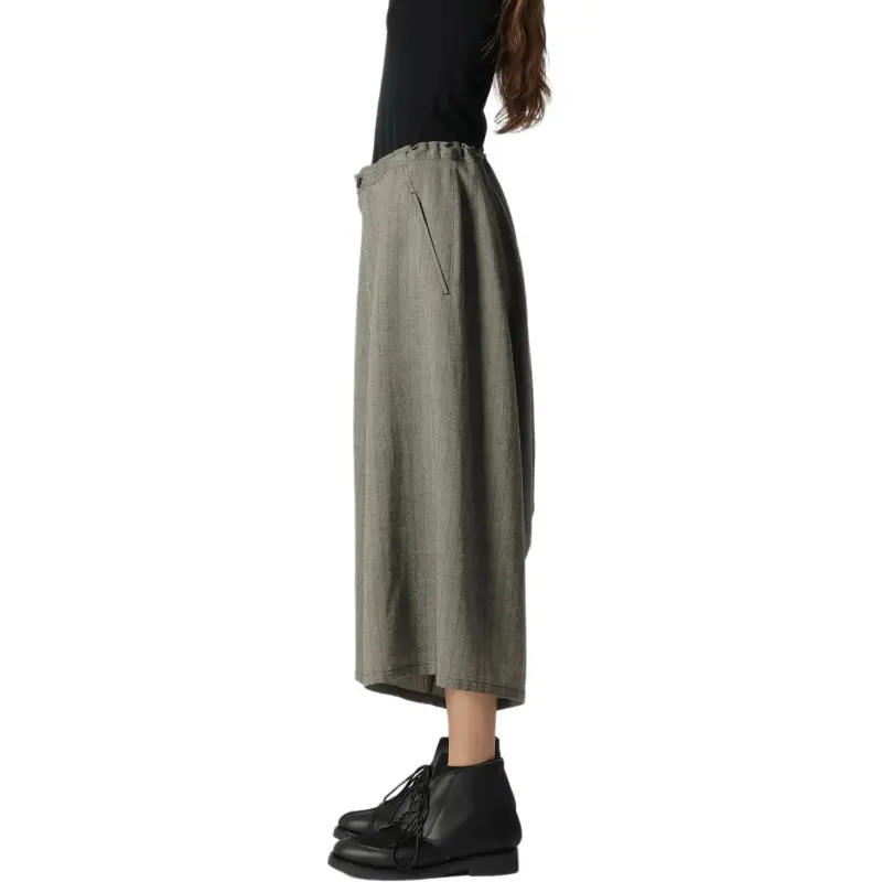 Yohji Yamamoto Casual Pants Women's Gray-6