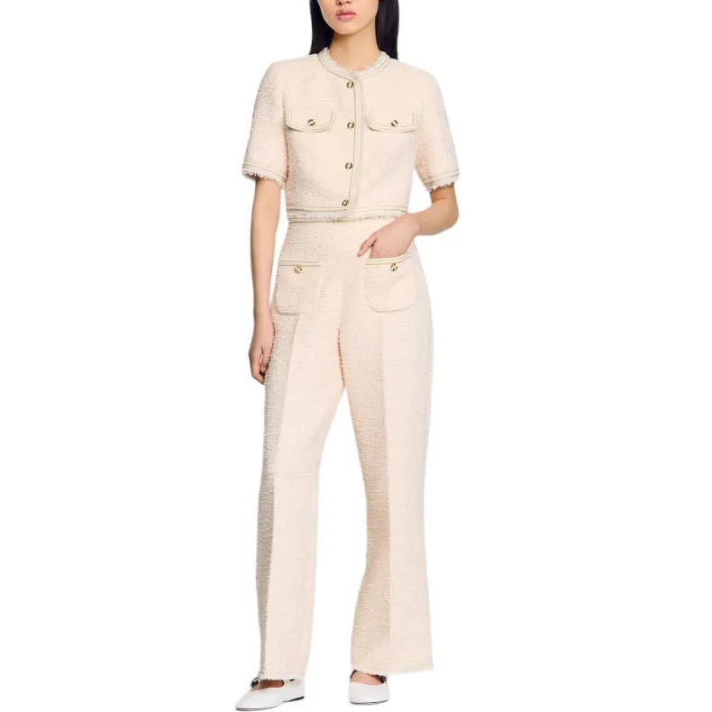 Sandro Tweed Trousers-1